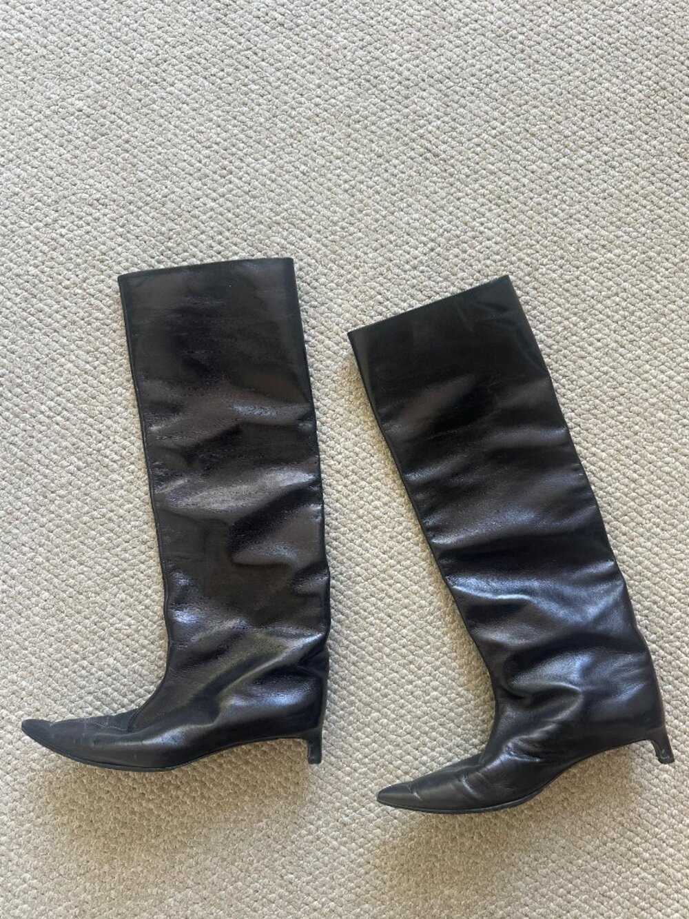 Jil Sanders pointed toe kitten heels